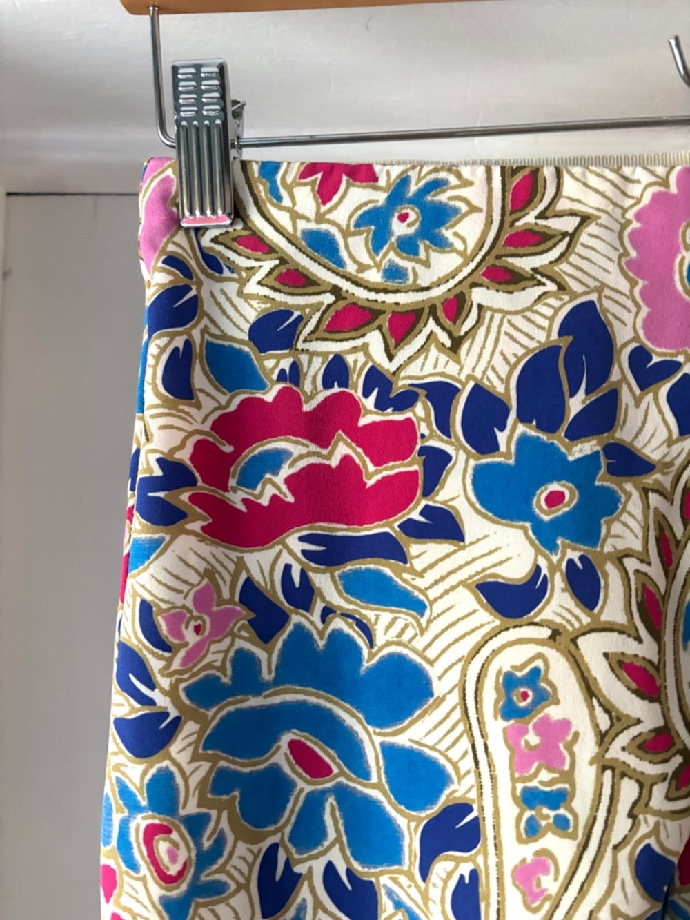 Isabel Marant Breena Floral Paisley Midi Skirt Silk Blend Size 36 FR | 4 US - Picture 6 of 15